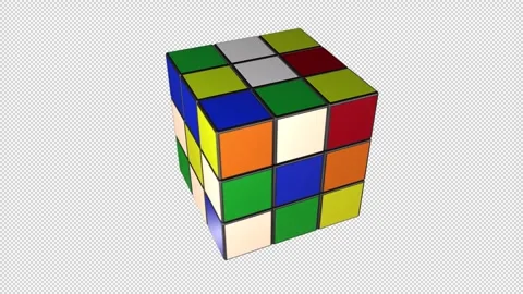 Retro Cube Game Stock Footage 265863672