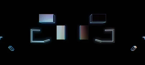 Retro Cubes 03 Stock Footage 56309962