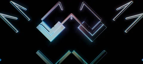 Retro Cubes 05 Stock Footage 56309995