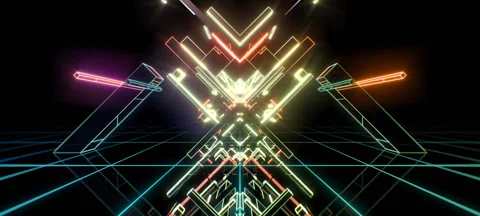 Retro Cubes 06 Stock Footage 56310051