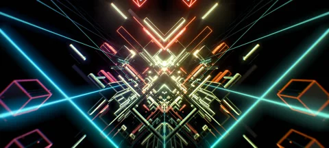 Retro Cubes 07 Stock Footage 56310140