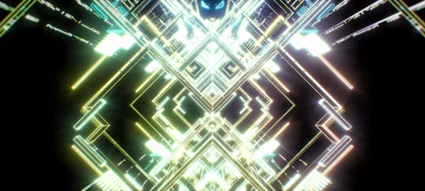 Retro Cubes 16 Stock Footage 56310810