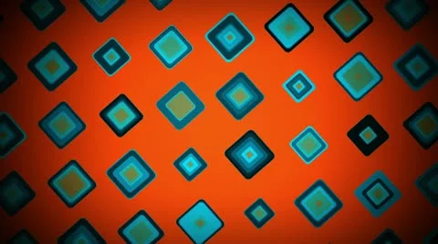 Retro Cubes Stock Footage 10670221