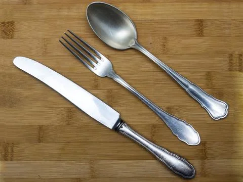 Retro cutlery set Stock Photos