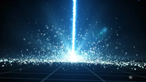 Retro cyberpunk style 80s Sci-Fi Background Futuristic with laser grid landscape Stock Footage 242507513