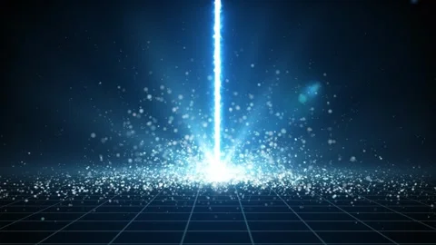 Retro cyberpunk style 80s Sci-Fi Background Futuristic with laser grid landscape Stock Footage 242507523