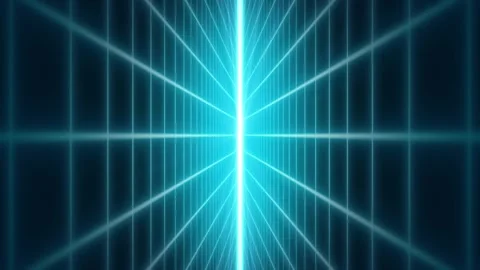 Retro cyberpunk style 80s Sci-Fi Background Futuristic with laser grid landscape Stock Footage 242507579