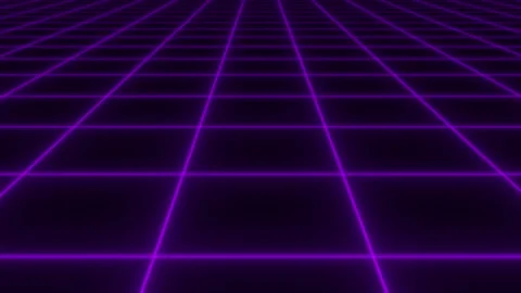 Retro cyberpunk style 80s Sci-Fi Background Futuristic with laser grid landscape Stock Footage 242507616