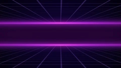 Retro cyberpunk style 80s Sci-Fi Background Futuristic with laser grid landscape Stock Footage 242507681