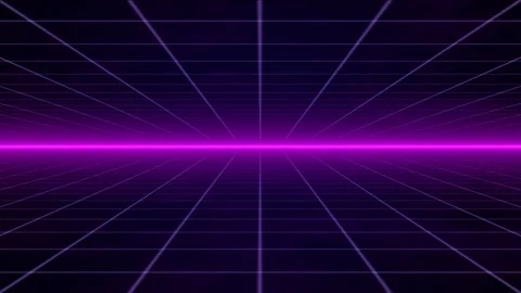Retro cyberpunk style 80s Sci-Fi Background Futuristic with laser grid landscape Stock Footage 242507684