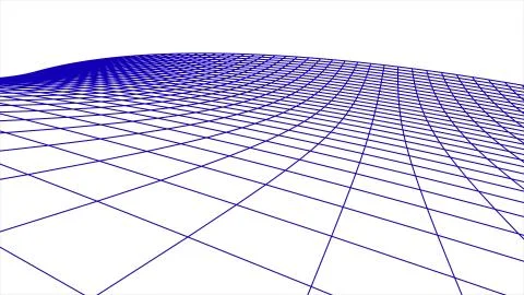 Retro cyberspace grid net polygonal wireframe landscape drawing graphics Stock Illustration