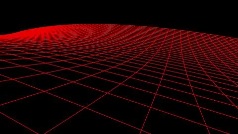 Retro cyberspace grid net polygonal wireframe landscape drawing graphics 스톡 일러스트