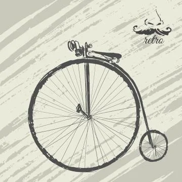 Retro cycle background Stock Illustration