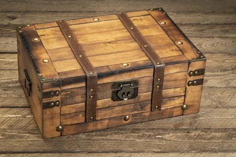 Retro decorative case or storage box Stock Photos