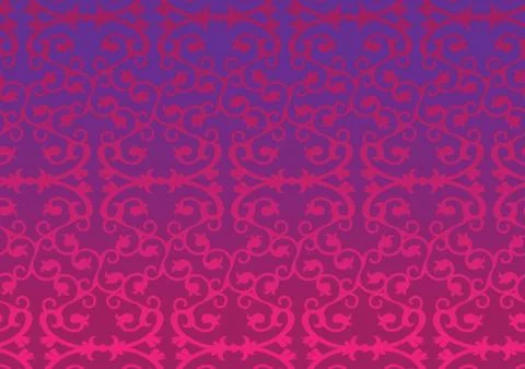 Retro decorative pattern wallpaper Stock Illustration