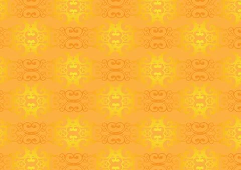 Retro decorative pattern wallpaper Stock Illustration