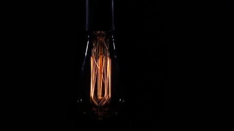 Retro design of light bulbs. Stock Footage 157823932