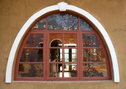 Retro design window Foto stock