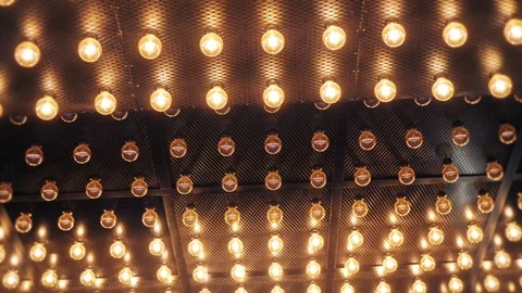 Retro designed lamp panel is flickering Video stock 99239144