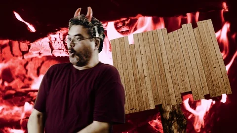 Retro devil dance Stock Footage 98467722