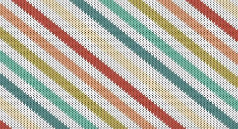 Retro diagonal knitting design, Festive Sweater Design, Seamless Knitted Pa.. Stock Illustration