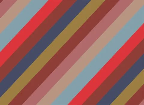 Retro diagonal striped pattern in muted pastel tones evokes a warm, nostalg.. Illustrazione stock