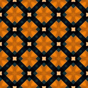 Retro Diamond Floral High Resolution JPG Background Pattern Stock Illustration