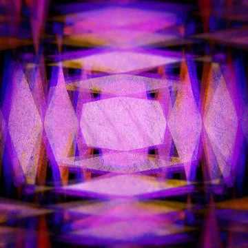 Retro diamond shapes pattern Retro purple and yellow diamond blur backgrou... Stock Photos