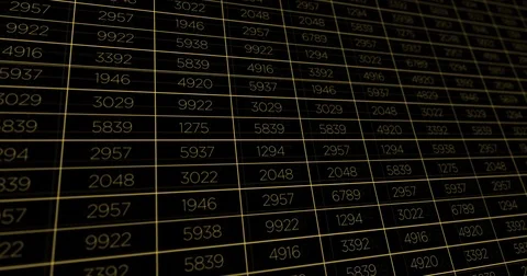 Retro Digital Banking PIN Numbers flickering rapidly Stock Footage 82185896