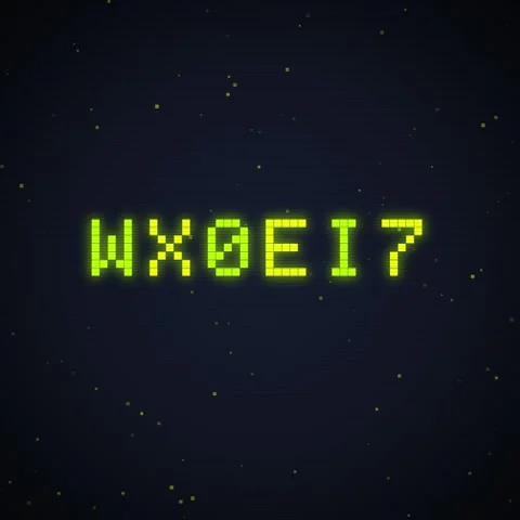 Retro Digital Code Screen with Glowing Green Text and Stars Stock Footage 348230218