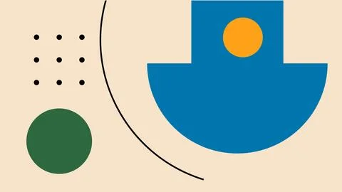 Retro Digital Composition Background Stock Illustration