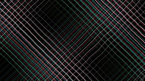 Retro Digital Grid Distortion Background Видео 344663754