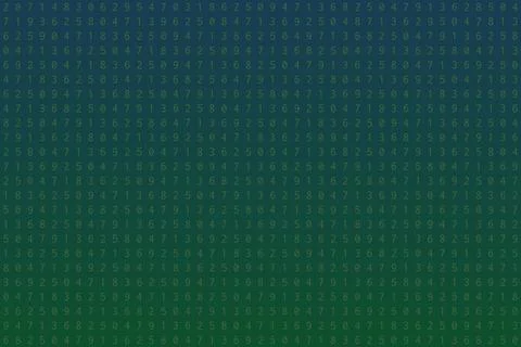 Retro digital matrix random numbers pattern. Abstract tech イラスト素材