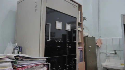 The Retro Digital Measuring Device Stock Footage 151223454