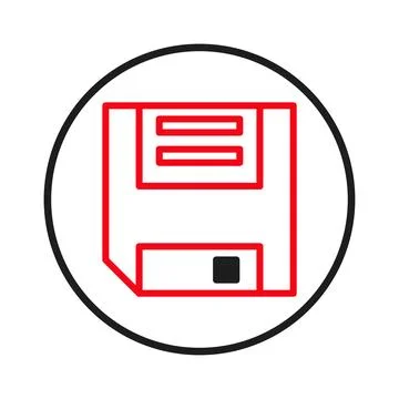 Retro digital storage representation showcasing legacy technology with nost.. Stock Illustration