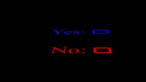 Retro Digital Yes No Button Interface Display Stock Footage 331897967