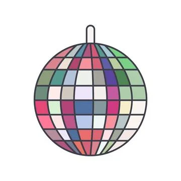 Retro disco ball Stock Illustration