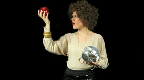 Retro Disco Dancing Video stock 10788480