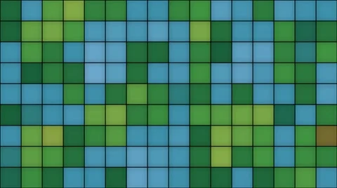 Retro disco style block motion background blue and green Stock Footage 43880821