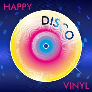 Retro Disco Vinil Stock-Illustration
