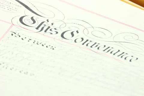 Retro documents Stock Photos