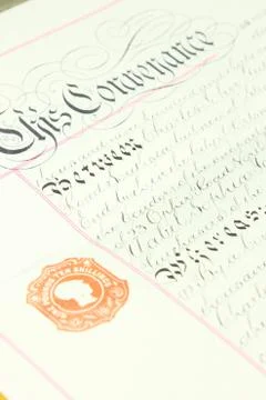 Retro documents Stock Photos