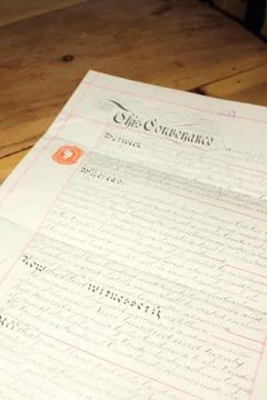 Retro documents Stock Photos