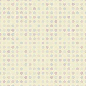 Retro dot vector seamless pattern (tiling). Endless texture Stockillustratie