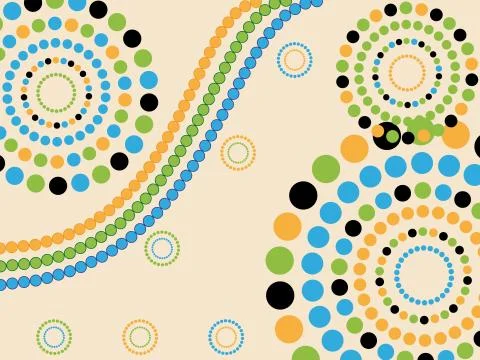 Retro dots background Stock Illustration