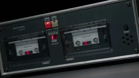 Retro Dual Audio Cassette Interview Recorder in Police Custody Видео 290049949