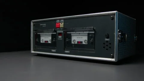 Retro Dual Audio Cassette Interview Recorder in Police Custody Видео 290073004