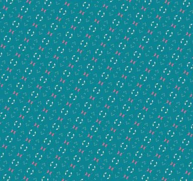 Retro electric ocean stroke-based surface pattern with stroke-based shoreline tr Stock Illustration