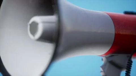 Retro electric Speaker Megaphone Vidéo 143394471