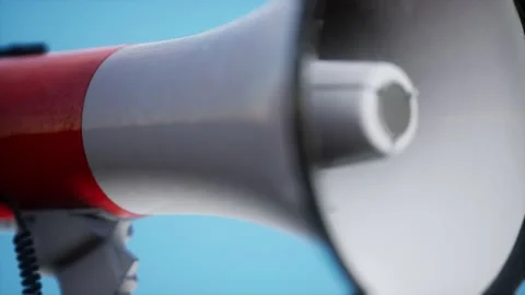 Retro electric Speaker Megaphone Stockbeeldmateriaal 162534385